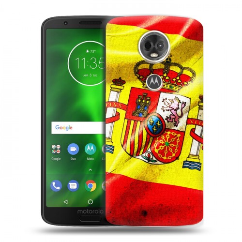 Дизайнерский пластиковый чехол для Motorola Moto E5 Plus Флаг Испании