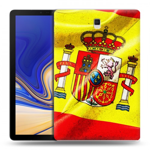 Дизайнерский силиконовый чехол для Samsung Galaxy Tab S4 Флаг Испании