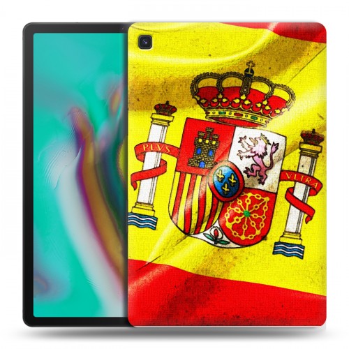 Дизайнерский силиконовый чехол для Samsung Galaxy Tab S5e Флаг Испании