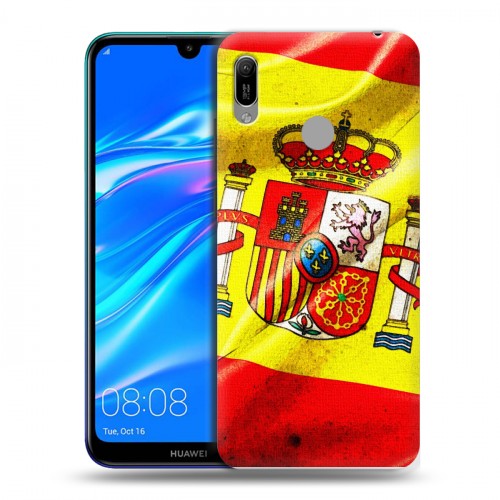 Дизайнерский пластиковый чехол для Huawei Y6 (2019) Флаг Испании