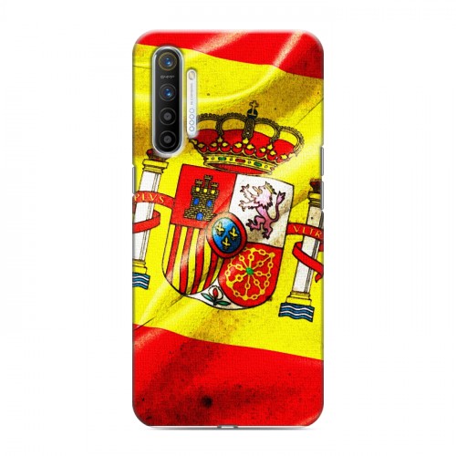 Дизайнерский силиконовый с усиленными углами чехол для Realme XT Флаг Испании