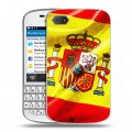 Дизайнерский пластиковый чехол для BlackBerry Q10 Флаг Испании