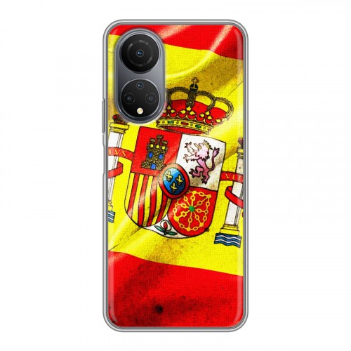 Дизайнерский пластиковый чехол для Huawei Honor X7 Флаг Испании