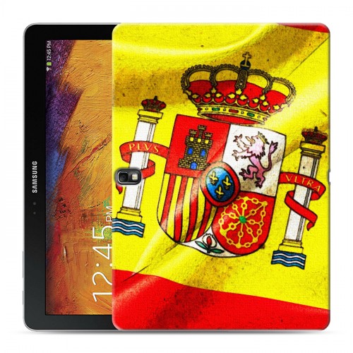 Дизайнерский силиконовый чехол для Samsung Galaxy Note 10.1 2014 editon Флаг Испании