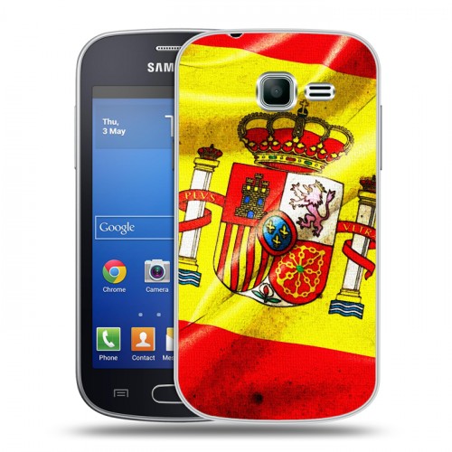 Дизайнерский пластиковый чехол для Samsung Galaxy Trend Lite Флаг Испании