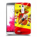 Дизайнерский пластиковый чехол для LG G3 (Dual-LTE) Флаг Испании