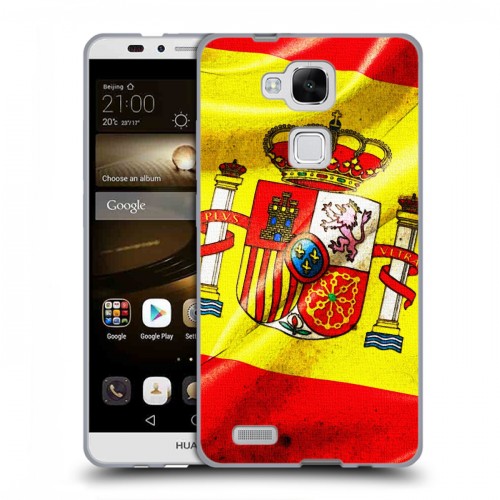 Дизайнерский пластиковый чехол для Huawei Ascend Mate 7 Флаг Испании