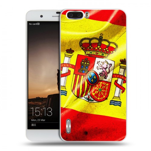 Дизайнерский пластиковый чехол для Huawei Honor 6 Plus Флаг Испании