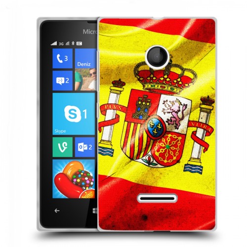 Дизайнерский пластиковый чехол для Microsoft Lumia 435 Флаг Испании