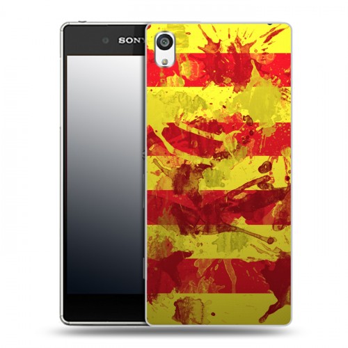 Дизайнерский пластиковый чехол для Sony Xperia E5 Флаг Испании