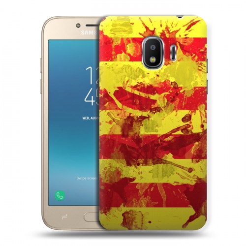 Дизайнерский пластиковый чехол для Samsung Galaxy J2 (2018) Флаг Испании