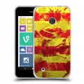 Дизайнерский пластиковый чехол для Nokia Lumia 530 Флаг Испании