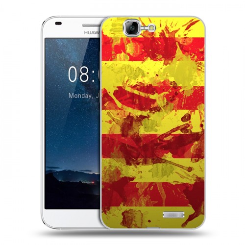 Дизайнерский пластиковый чехол для Huawei Ascend G7 Флаг Испании