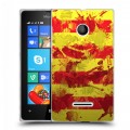 Дизайнерский пластиковый чехол для Microsoft Lumia 435 Флаг Испании