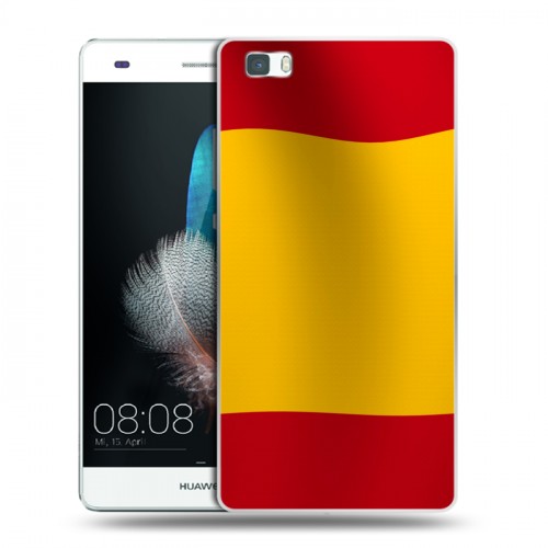 Дизайнерский пластиковый чехол для Huawei P8 Lite Флаг Испании