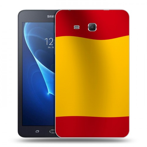 Дизайнерский силиконовый чехол для Samsung Galaxy Tab A 7 (2016) Флаг Испании