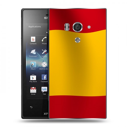 Дизайнерский пластиковый чехол для Sony Xperia acro S Флаг Испании