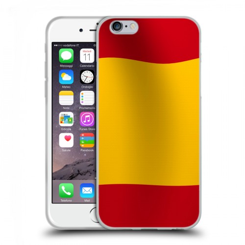 Дизайнерский пластиковый чехол для Iphone 6/6s Флаг Испании