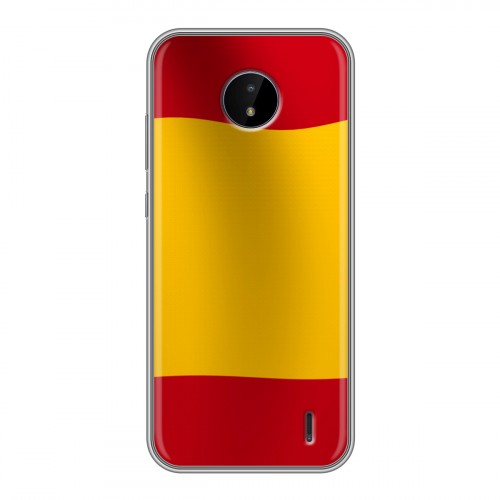 Дизайнерский силиконовый чехол для Nokia C20 Флаг Испании
