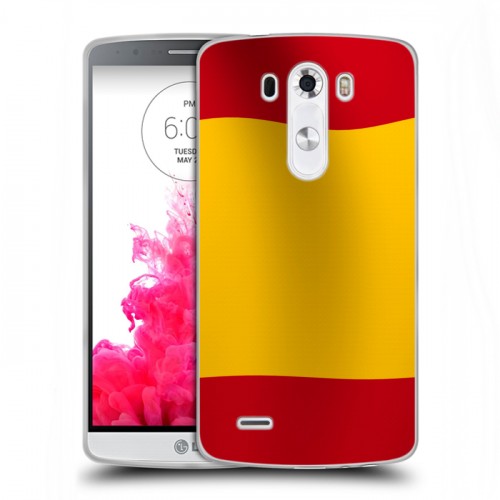 Дизайнерский пластиковый чехол для LG G3 (Dual-LTE) Флаг Испании