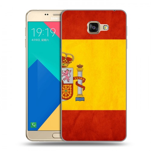 Дизайнерский силиконовый чехол для Samsung Galaxy A9 Флаг Испании