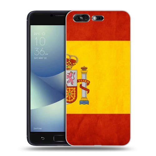 Дизайнерский силиконовый чехол для ASUS ZenFone 4 Pro Флаг Испании