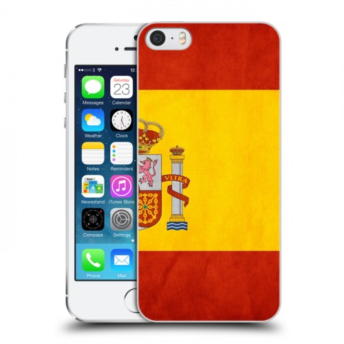 Дизайнерский пластиковый чехол для Iphone 5s Флаг Испании
