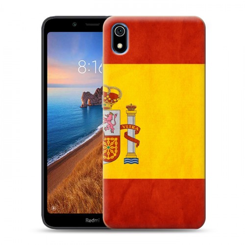 Дизайнерский силиконовый чехол для Xiaomi RedMi 7A Флаг Испании