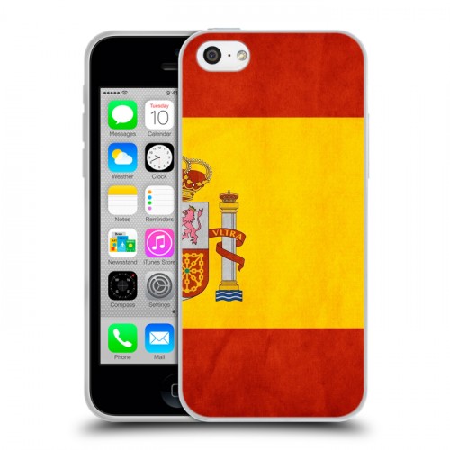 Дизайнерский пластиковый чехол для Iphone 5c Флаг Испании