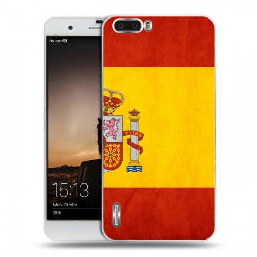 Дизайнерский силиконовый чехол для Huawei Honor 6 Plus Флаг Испании