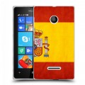 Дизайнерский пластиковый чехол для Microsoft Lumia 435 Флаг Испании