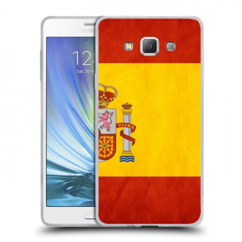 Дизайнерский пластиковый чехол для Samsung Galaxy A7 Флаг Испании
