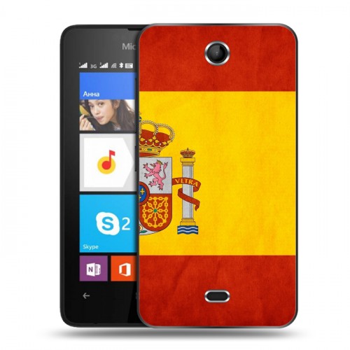Дизайнерский силиконовый чехол для Microsoft Lumia 430 Dual SIM Флаг Испании