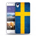 Дизайнерский пластиковый чехол для HTC Desire 830 Флаг Швеции