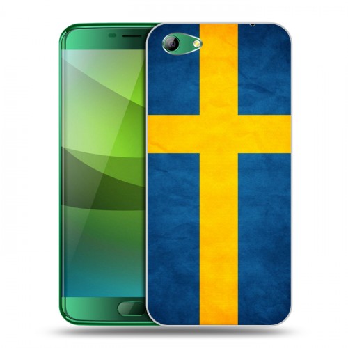 Дизайнерский силиконовый чехол для Elephone S7 Флаг Швеции