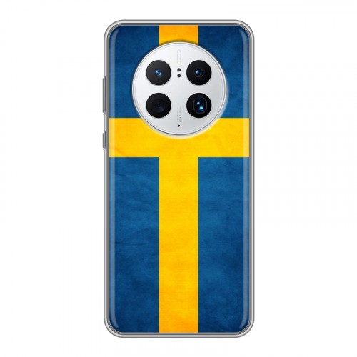 Дизайнерский пластиковый чехол для Huawei Mate 50 Pro Флаг Швеции