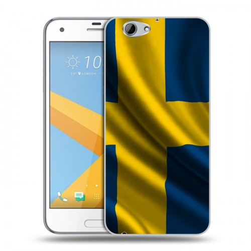 Дизайнерский пластиковый чехол для HTC One A9S Флаг Швеции