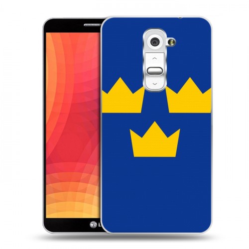 Дизайнерский силиконовый чехол для LG Optimus G2 Флаг Швеции