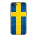 Дизайнерский силиконовый чехол для Iphone 7 Флаг Швеции