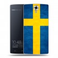 Дизайнерский силиконовый чехол для Homtom HT7 Флаг Швеции