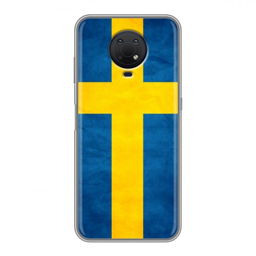 Дизайнерский силиконовый чехол для Nokia G10 Флаг Швеции
