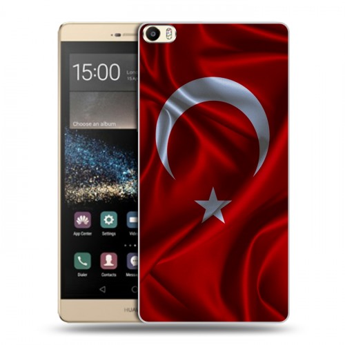 Дизайнерский пластиковый чехол для Huawei P8 Max Флаг Турции