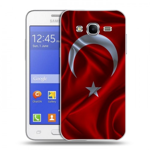 Дизайнерский силиконовый чехол для Samsung Galaxy J7 Флаг Турции