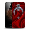 Дизайнерский силиконовый чехол для Huawei G8 Флаг Турции