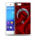 Дизайнерский силиконовый чехол для Sony Xperia M5 Флаг Турции
