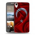 Дизайнерский пластиковый чехол для HTC Desire 828 Флаг Турции
