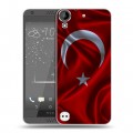 Дизайнерский пластиковый чехол для HTC Desire 530 Флаг Турции