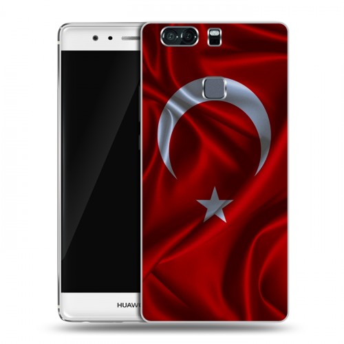 Дизайнерский пластиковый чехол для Huawei P9 Plus Флаг Турции