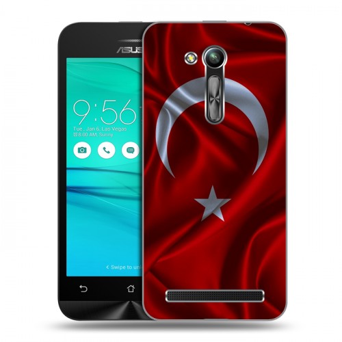 Дизайнерский пластиковый чехол для ASUS ZenFone Go 4.5 ZB452KG Флаг Турции
