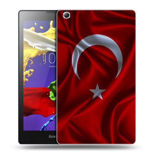 Дизайнерский силиконовый чехол для Lenovo Tab 3 7 Essential Флаг Турции